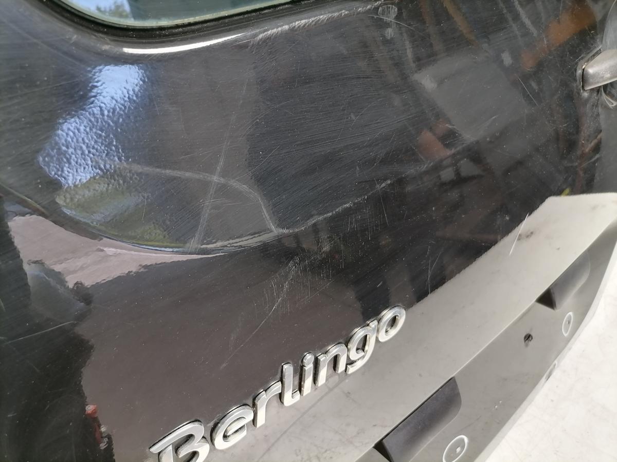 Citroen Berlingo 2 original Fl&uuml;gelt&uuml;r links EXY Onyxschwarz mit Scheibe Bj.2012